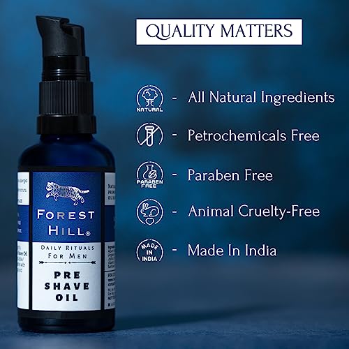 Image of Forest Hill Pre and Post Shave Combo Pack For Men, Easy Shave, Reduces Irritation & Razor Burns, Alcohol Free After Shave Balm For Softening & Moisturizing For All Skin Types