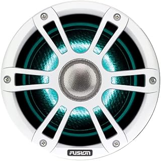 Fusion Signature Series 3 - Altavoz de torre de encendido marino de 280 W de 7.7 pulgadas con LED CRGBW, color blanco