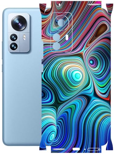 Image of AtOdds - Full Body Back Screen Guard Protector Film - Lamination Wrap Skin Sticker Compatible with XIAOMI Mi 12 PRO | Scratchproof Matte Finish (Water Paint)