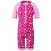 TFJH Girls Swimsuit 5-6 Years Ladybug Polka Dot Print UPF 50+ UV One Piece