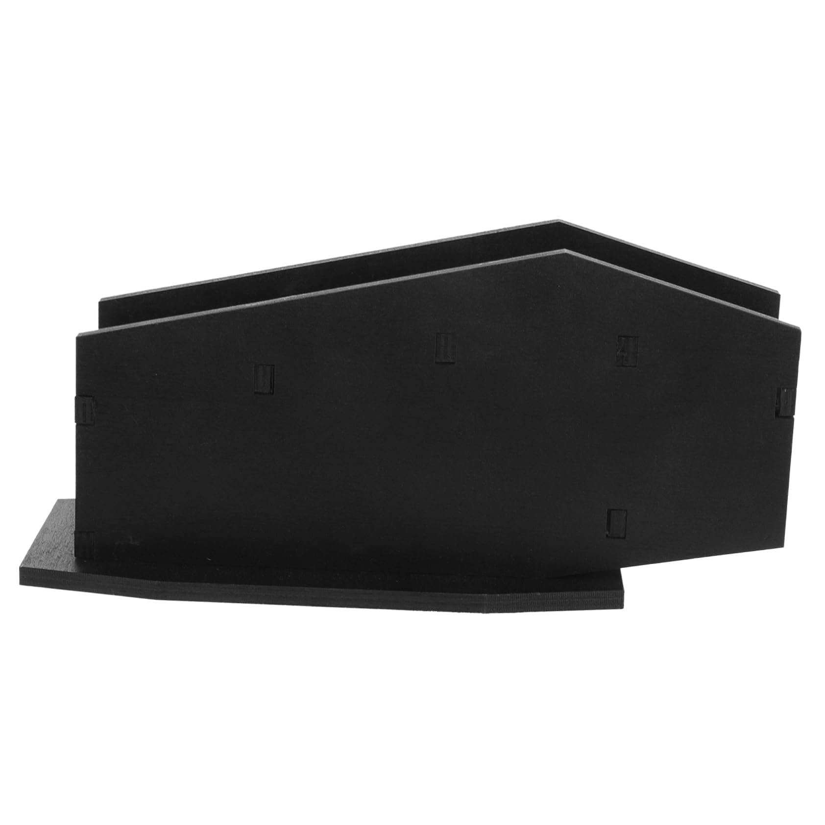 Décoration de bureau esthétique avec l'étagère en forme de cercueil
