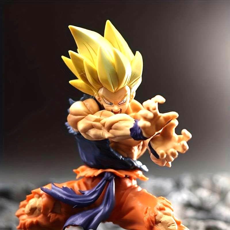 Image of Awestuffs DBZ Goku Large Action Figure Limited Edition Figure Manga Toy Collectible (Go-ku Power Hand)