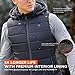 GZHJS Chaleco Calefactable para Hombre, Chaleco Térmico Impermeable y Lavable con Capucha...
