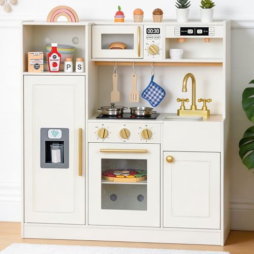 inFUNSAME Wooden Kids Play Kitchen with...