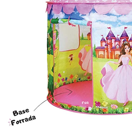 BARRACA TOCA INFANTIL GRANDE MENINAS CASTELO ENCANTADO PRINCESAS ROSA