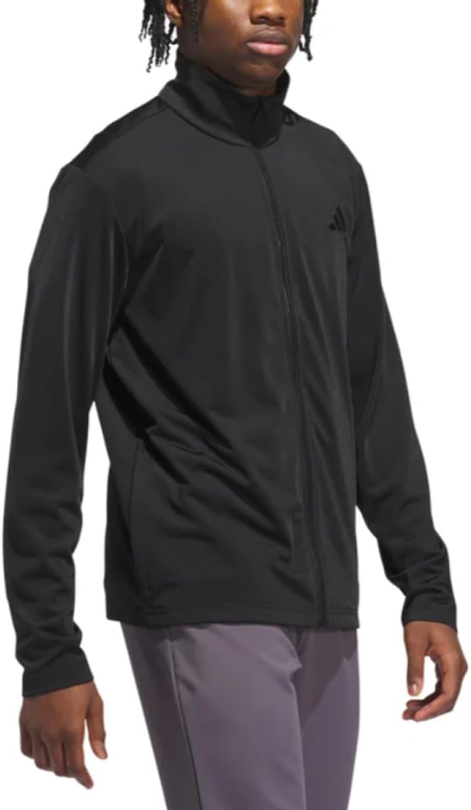 adidas Men’s Full-zip Tricot Track Jacket (US, Alpha, X-Large, Regular, Regular, Black)