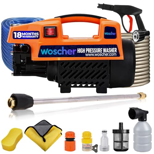 Woscher Car Washer with High Pressure Washer Gun, Washing Pump fo...