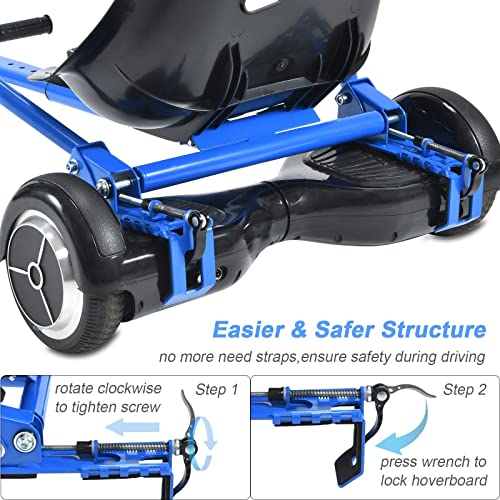 Accessoire de karting pour hoverboard avec siège élargi réglable