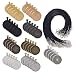 LANBEIDE 90 Pieces- 45 PCS Round Bezel Pendant Trays Sets, with 45 PCS Black Waxed Necklace Cord for Photo Pendant Crafting Jewelry