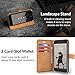 Snakehive Leather Wallet for iPhone 8 - Real Leather Wallet Phone Case - Genuine Leather with Viewing Stand and 3 Card Holder - Flip Folio Cover with Card Slot (Brown)