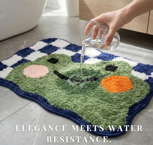Image of HOMEKART Microfiber Bath Mat 2000 GSM, Super Soft & Absorbent Anti-Skid Bathroom Floor Mat, Quick Dry Door Mat for Bathroom, Bedroom & Kitchen (40x60 cm, (Black)