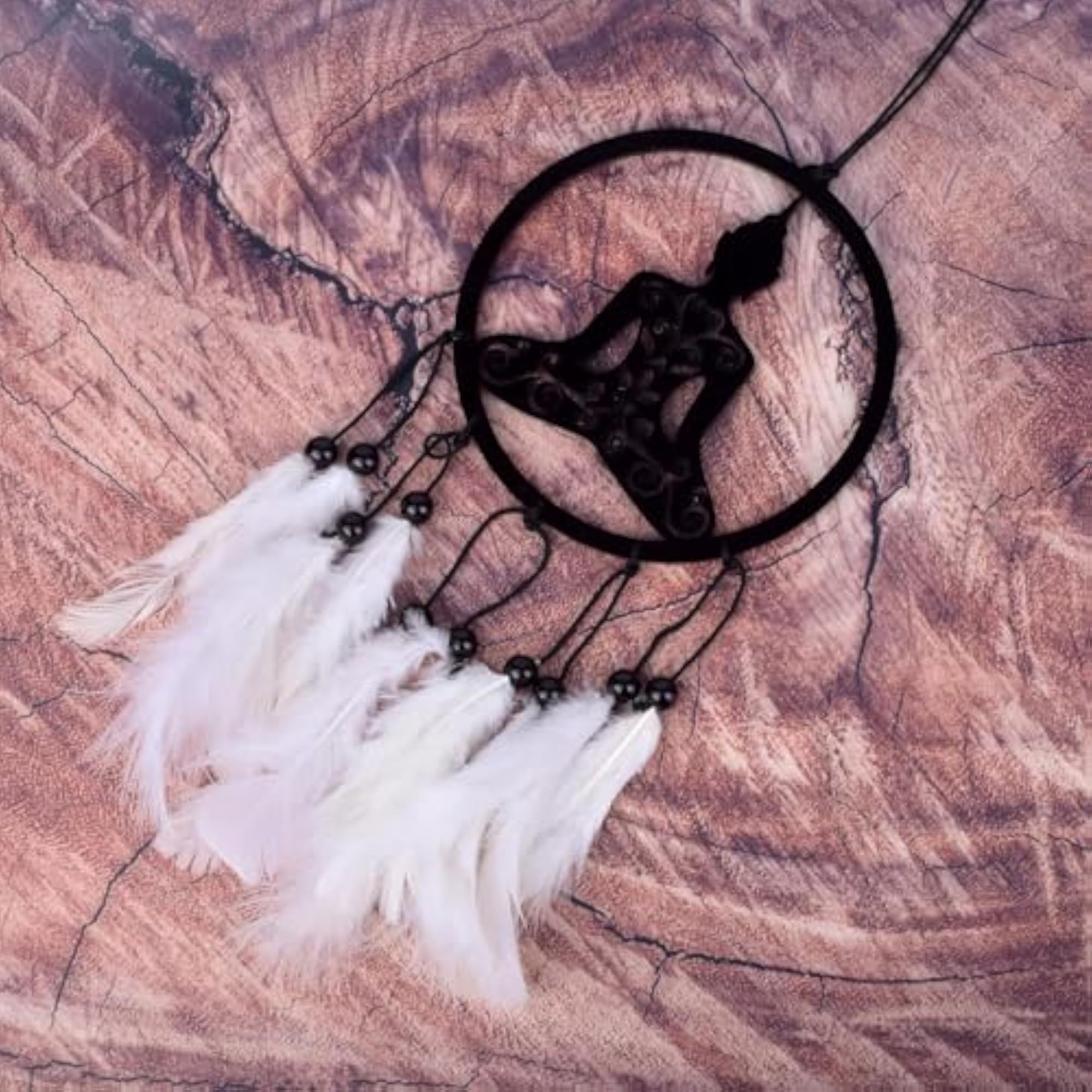 Acrylic Buddha Car Hanging Dream Catcher Decor