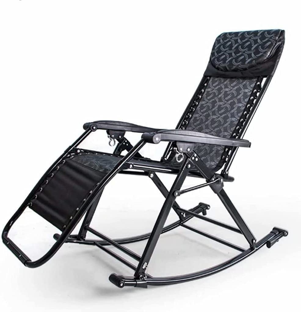 Fauteuil à bascule pliable réglable pour terrasse