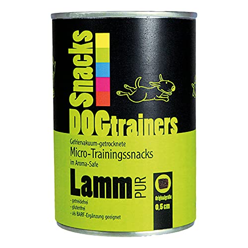 Friandises Dogtrainers - Agneau pur lyophilisé - Petites friandises à base de viande pure pour le dressage de chien et en guise de récompense délicieuse Cover