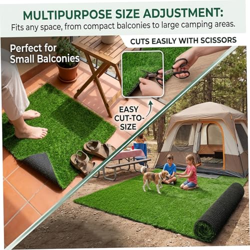 Tapis d'extérieur en gazon artificiel facile à nettoyer pour sol de balcon propre - 6