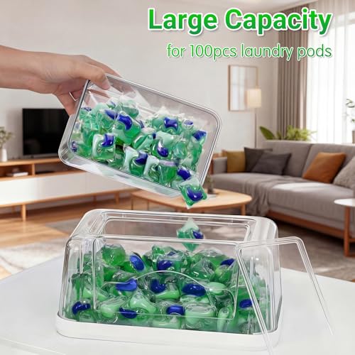 Rangement buanderie pour ranger les capsules de lessive facilement