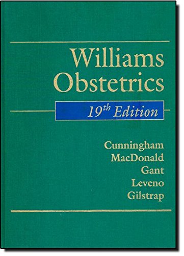 Williams Obstetrics 19th Edition 0838596347 Book Cover
