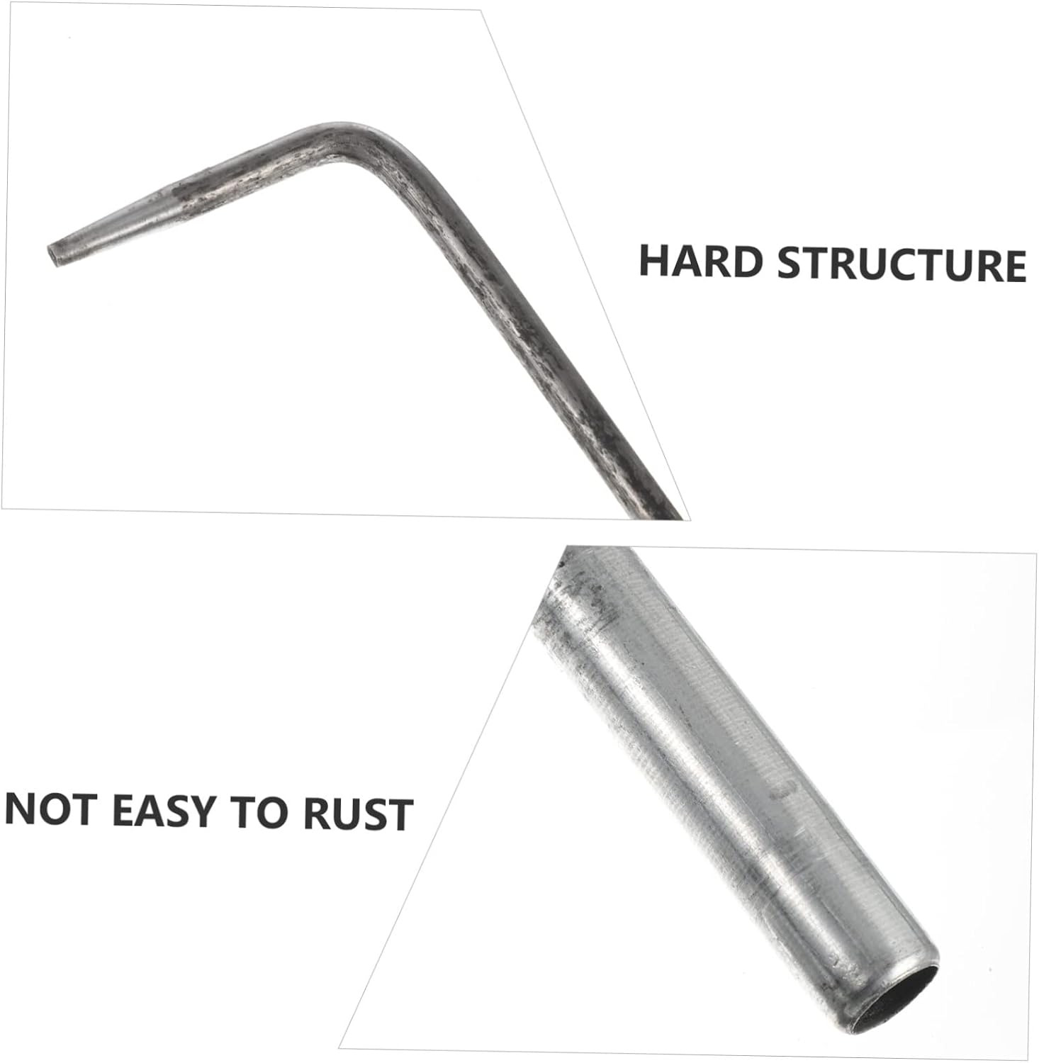 Garneck 4pcs Stainless Steel Fire Pit Poker BBQ Ash Tool for Outdoor Cooking Handles Comfortable Grip Multi-Functional Fire Pit Utensils