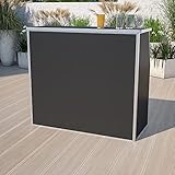 Flash Furniture 4' Black Laminate Foldable Bar