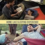TREKOLOGY ALUFT Pro Inflatable Travel Pillow with Removable Foam-Padded Washable Cover - Quiet Soft-Touch Surface, Adjustable Firmness, Packs Palm-Size for Plane, Car, Camping & Backpacking