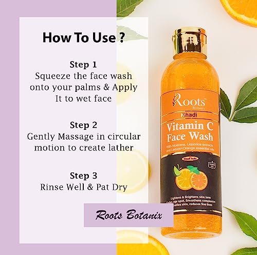 Image of Face Wash | Orange Vitamin C Face Wash | Face Wash For Glowing Skin | De-Tan Cleansing Face Wash | Brightening Face | Anti Pollution, Pimples | Liquid Soap (200ml) Pack-3