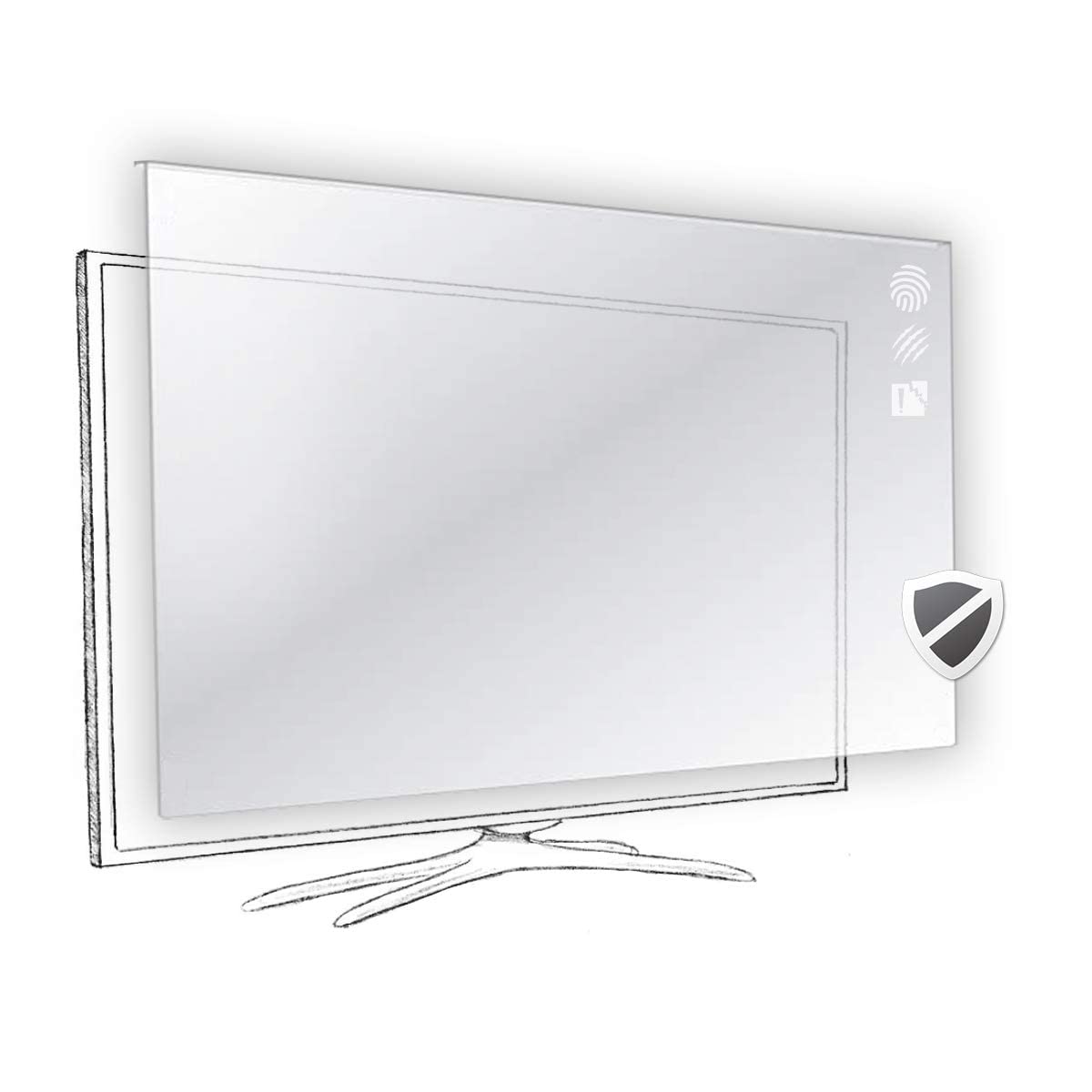 55 inches Vizomax TV Screen Protector for LCD, LED, OLED & QLED 4K HDTV