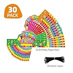 30 PCS Birthday Crowns for People Colorful Paper Party Hats Birthday Crown Set for Teachers Students Classroom Paper Crowns Party Caps for Home Kindergarten Classroom Celebration Parties Supplies - Image 4
