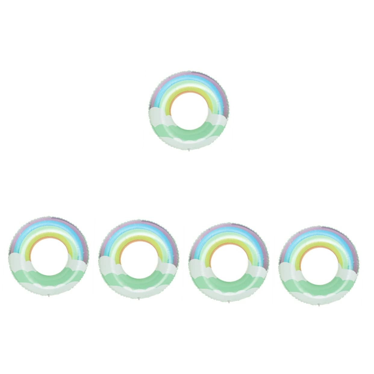 Amosfun 2 Uds Anillo De Natación En La Nube Anillos De Colores Fuera De La Piscina Juguetes para Anillos Inflables para Piscina Flotadores Inflables para Piscina Flotadores