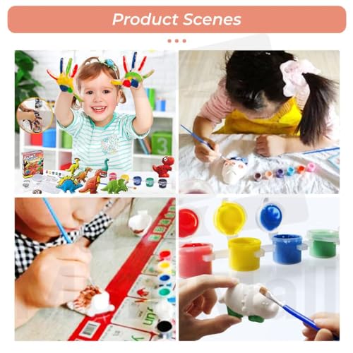 Image of WISHKEY Space Theme Mold and Paint Kit for Kids, DIY Fridge Magnets Painting Kit, Plaster Painting Art & Craft Set, Fun Craft Activity for Boys and Girls, 6+ Years (Multicolor, Pack of 1)