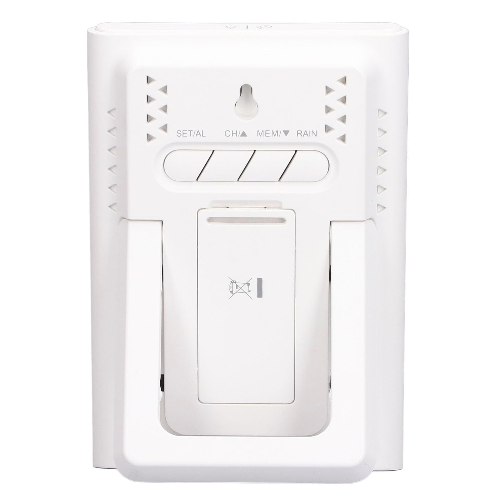 Naroote Wskaźnik Opadów Deszczu Cyfrowy Dokładny System Monitorowania 3 w 1 do Użytku na Podwórku Wyświetlacz z Pomarańczowym Podświetleniem