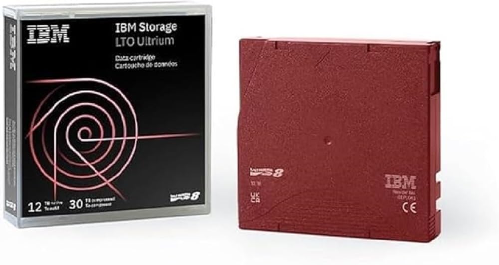 IBM LTO8 Ultrium データカートリッジ バックアップテープ 12TB/30TB 01PL041