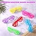 FANELEQU 60 Pack Shutter Shades Glasses Bulk Party Favors, 80s Neon Color Plastic Glasses Eyewear Party Supplies for Kids Adult