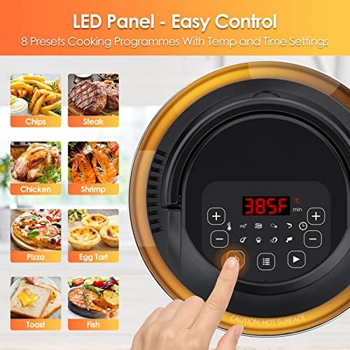 8 in 1 Air Fryer Lid, Leadpo 1000W Powerful Air Fryer Lid, 6&8 Qt Pot Basket, Air Fryer Transformer, Turn Pressure Cooker into Air Fryer/Dehydrator/Broil, Accessories Included.