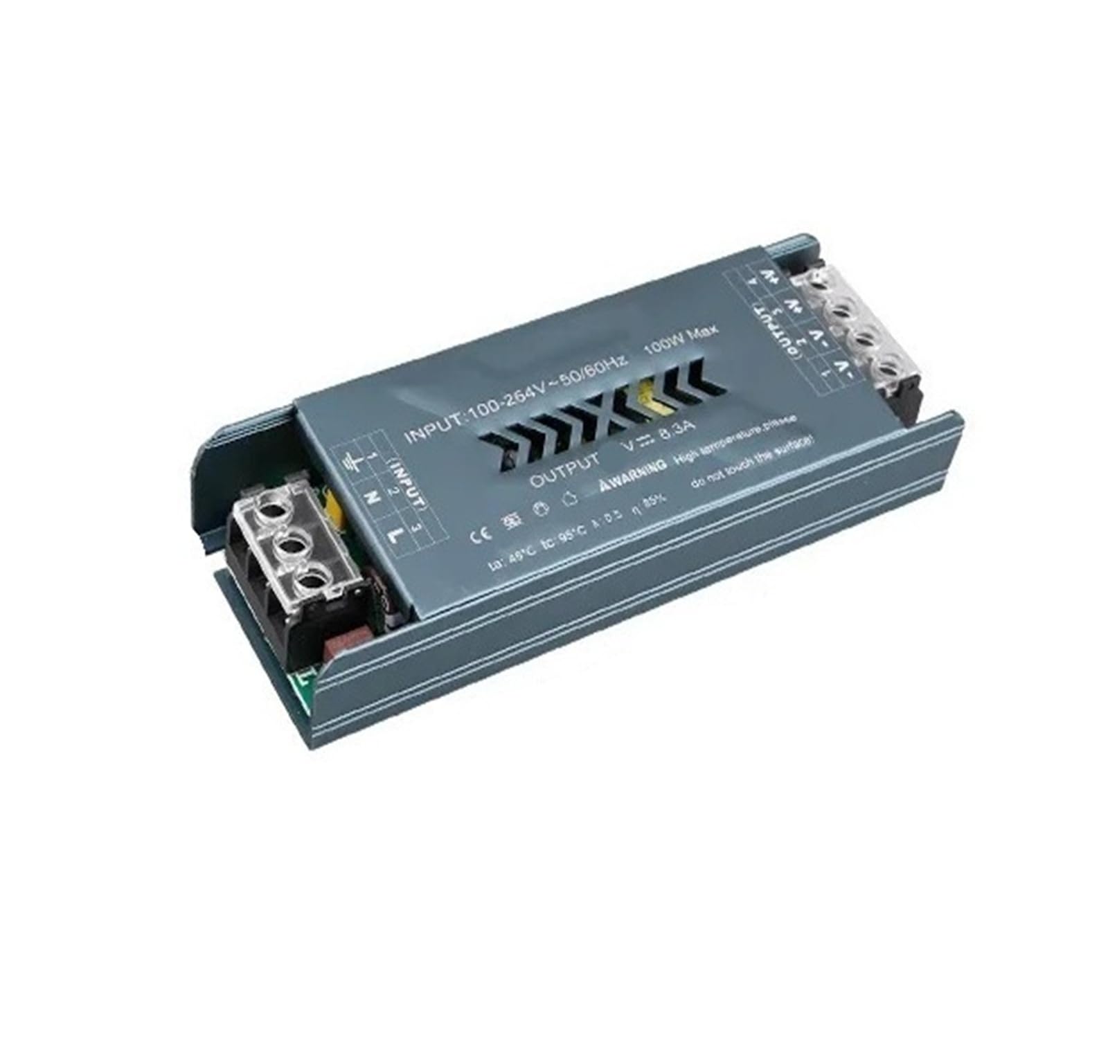 NVSFZGIYG AC100-240V to DC12/24V Switching Power Supply LED Lighting Transformer 60W 100W 200W 300W 400W Driver(100W,24V)