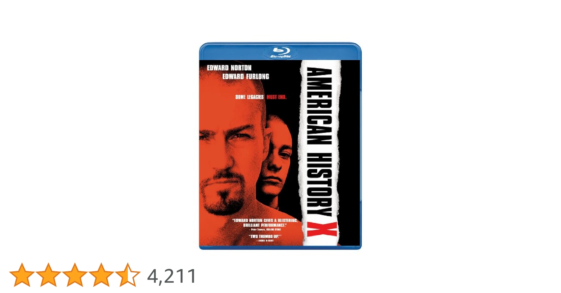 アメリカン・ヒストリーX ブルーレイ スチールブック仕様(数量限定生産) [Blu-ray] アメリカン・ヒストリーX スチールブック仕様(Blu-ray Disc