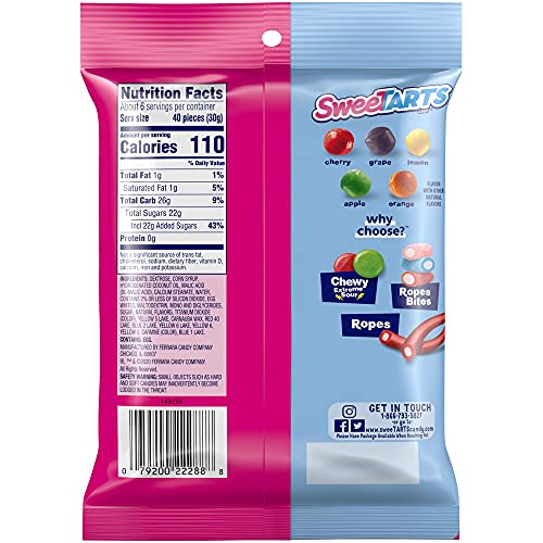 Sweetarts Mini Chewy Candy, 6 Ounce #TOP1