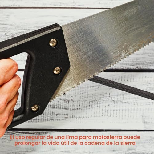 Miniatura 6 de 4 Piezas Lima Motosierra,3,2mm 4,0mm 4,8mm 5,5mm Limas Redondas Para Motosierras,Lima Redonda Para Cadena De Sierra Con Mango,Para Motosierras Para Reparar Y Afilar Cadenas De Motosierra