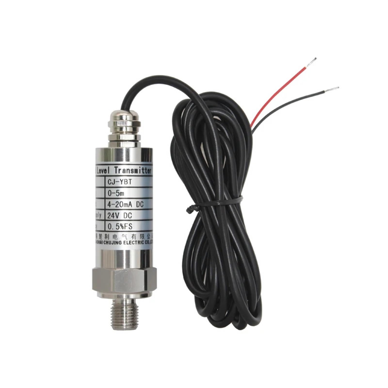 Transductor transmisor de Profundidad con Sensor de Nivel de líquido, Salida de 4-20ma, 1m, 2m, 3 metres(0-5M 5m Cable)