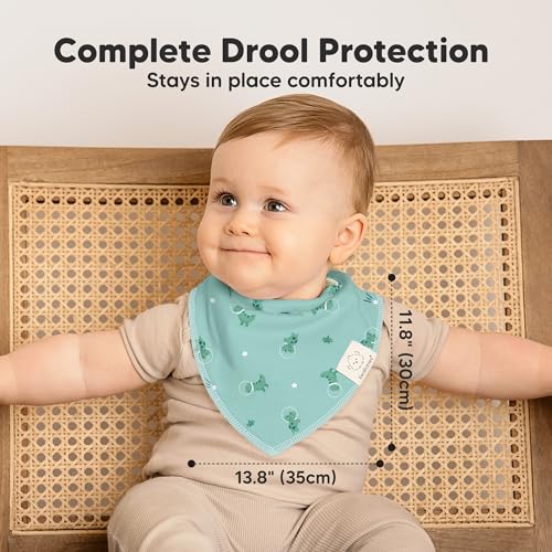 Image of KeaBabies 10pk Organic Baby Bandana Bibs for Drooling and Teething (Cosmo)