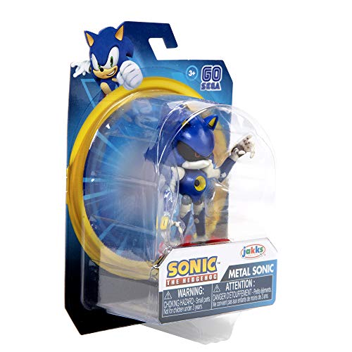 Sonic The Hedgehog Action Figure 2.5 Inch Metal Sonic Collectible Toy , Blue, 3 Years #TOP7