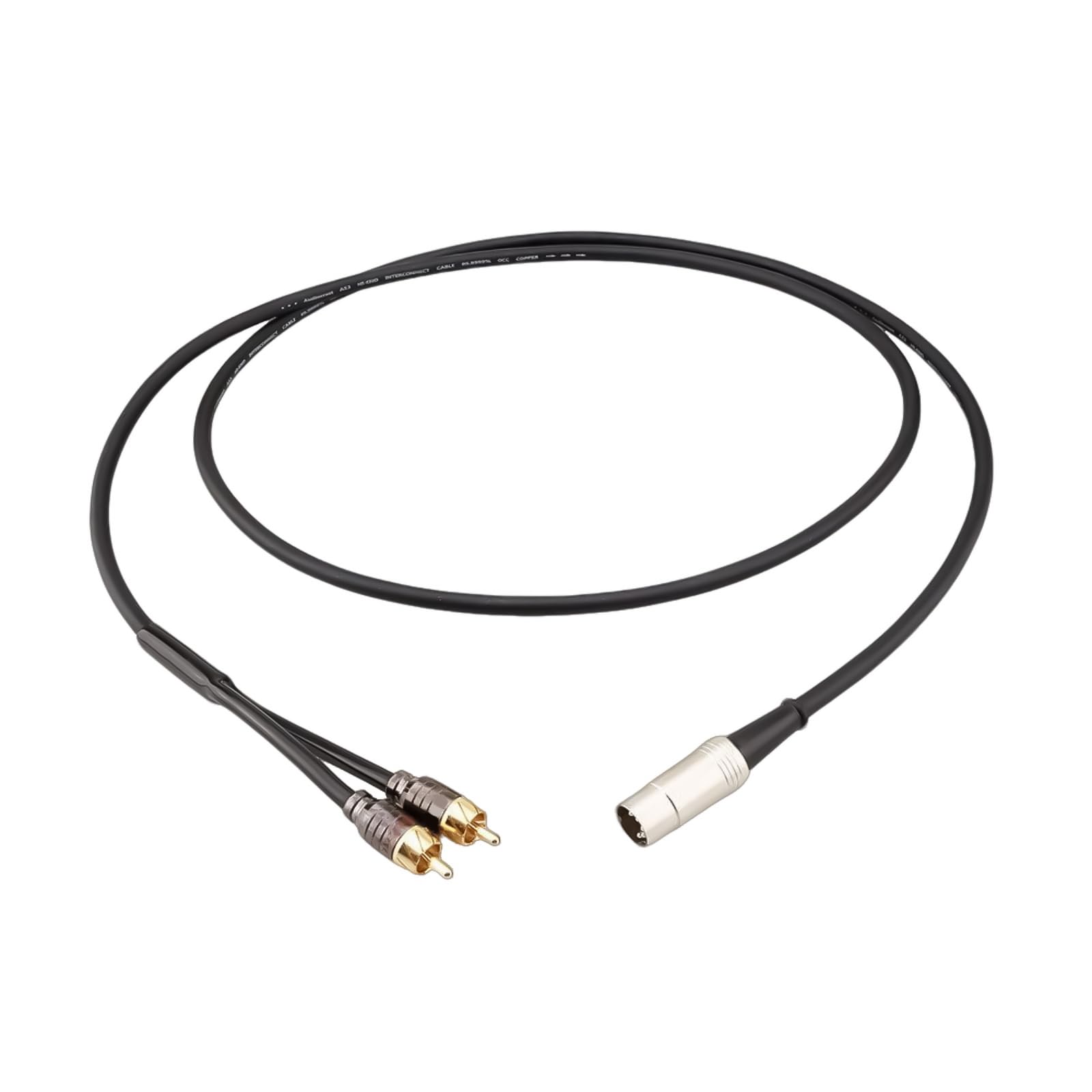Cavo adattatore audio da 5 pin DIN maschio a doppio maschio, suono ad alta fedeltà per sistemi stereo, 50 cm/100 cm/150 cm