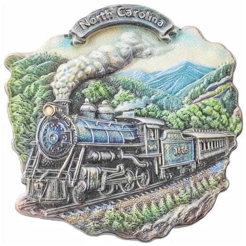 North Carolina USA 3D-Kühlschrankmagnet, Souvenir, Geschenk, Kunstharz, handgefertigt, North Carolina, Kühlschrankmagnet, Dekoration für Zuhause und Küche