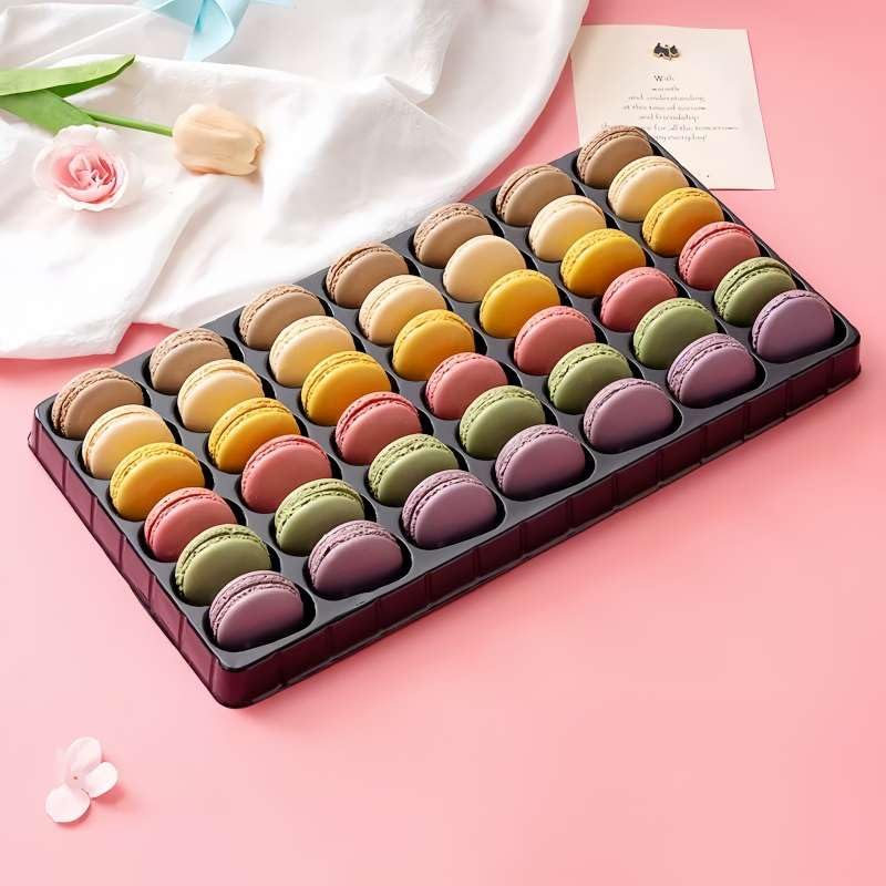 Macron French Cookies,Gift Box,Variety of Flavors Cookies Imported,– 42 PCS – French Macarons, Delicious Luxury Gourmet Gift, An Ideal Gift Baked Goods