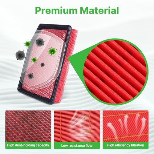 Image of 2PCS Engine Air Filter Fit for 2019-2026 Cadillac Escalade&Chevrolet Silverado 1500,&GMC Sierra 1500&Suburban&Tahoe Air Filter Replacement Engine Filter# 84121217 CA12404