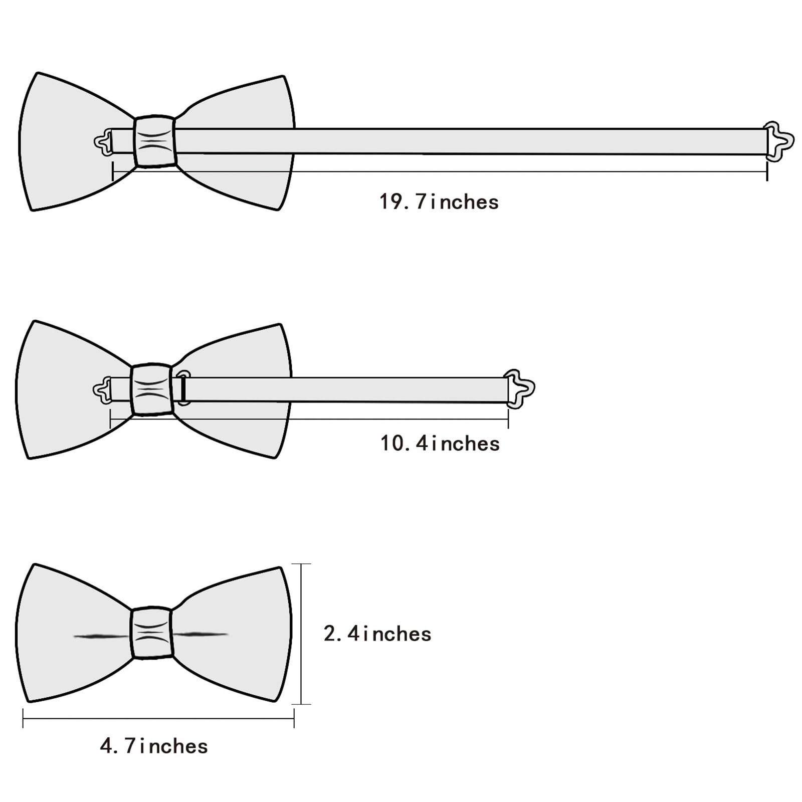 Pajaritas Hombre Conjunto de broche y gemelos, pañuelo pajarita