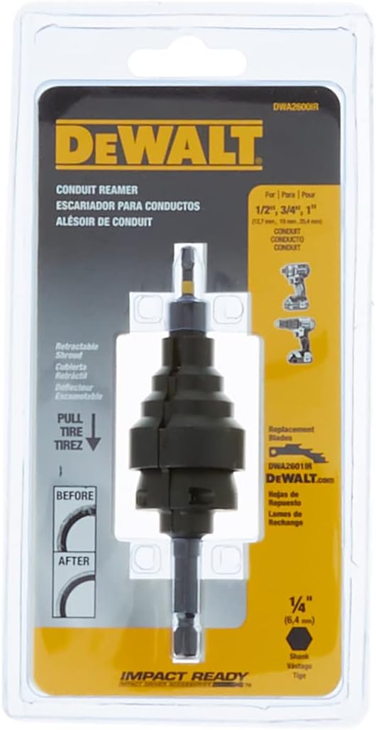 DEWALT DWA2600IR Impact Ready Conduit Reamer