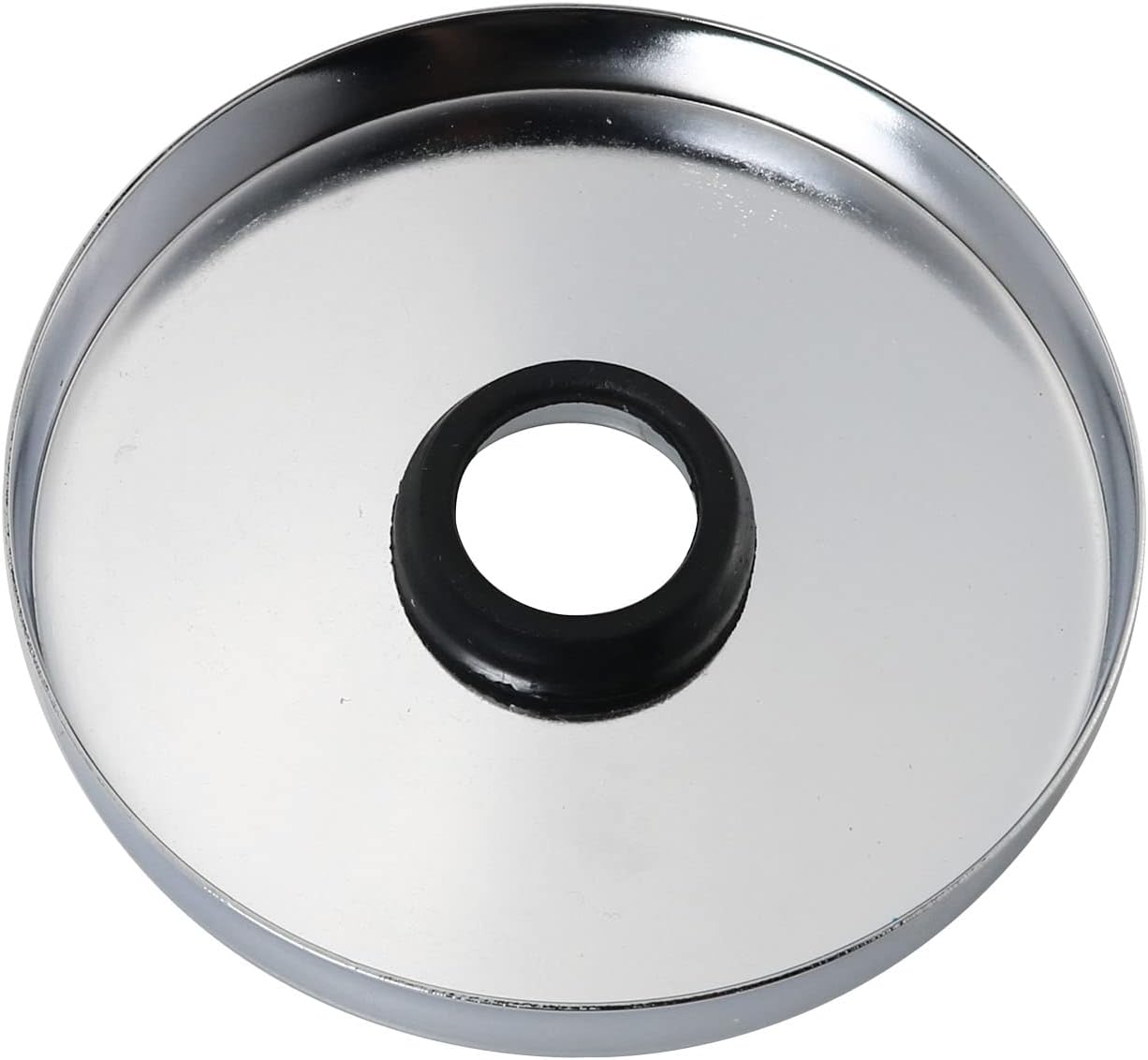 4'' Oversized Shower Arm Flange Universal Replacement Escutcheon Cover Plate Extra Large Round Escutcheon Cover Plate for Shower Head Arm, Chrome