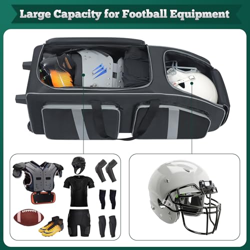 Speqerk Football Bag with Wheels