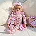 GOAROY Baby Dolls, 17 Inches Large Realistic Baby Doll with Cute Soft Body, Real Life Baby Dolls Girl, with Bottles & Pacifier, Diapers and Bibs, Gift Idea for Ages 3+