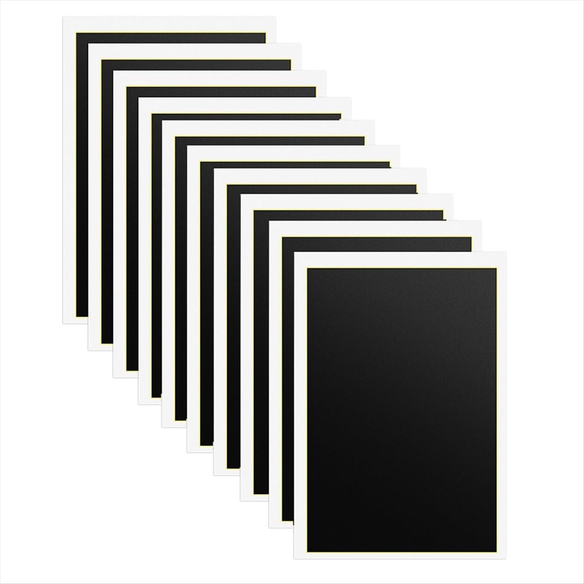 Bpqiang Black Laser Engraving Marking Paper, 10Pcs Color Paper For Engraver, 15.4X10.6inch Metal Glass Ceramics